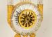 French Brass and Crystal Mantle Clock