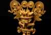Pre-Columbian Tairona Gold Figure with Large Headdress
